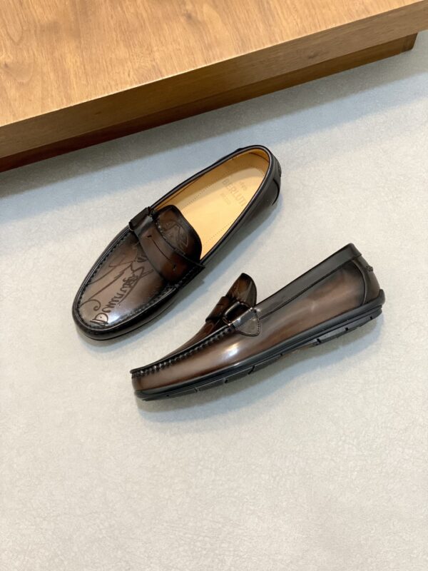 Berluti Handmade Premium Men's Cowhide Leather Shoes - Image 3