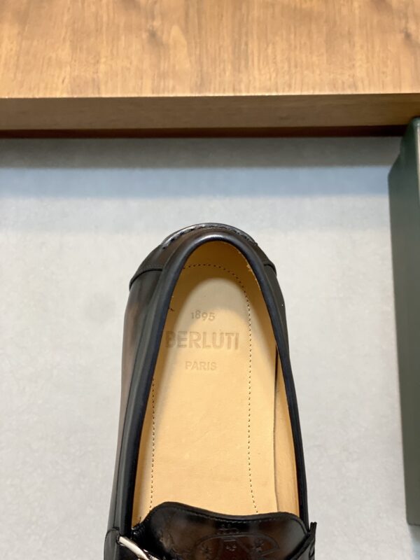 Berluti Handmade Premium Men's Cowhide Leather Shoes - Image 7