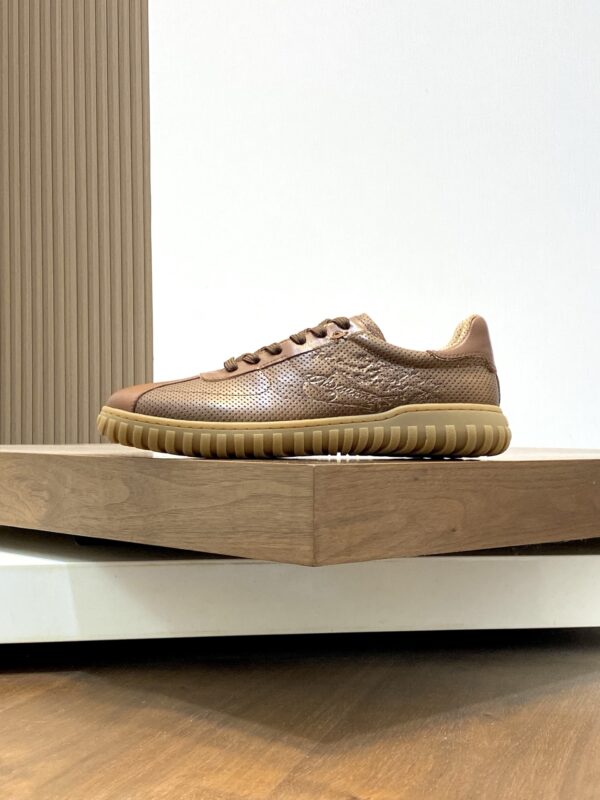Berluti Playtime Scritto Patterned Cowhide Leather Sneakers - Image 3