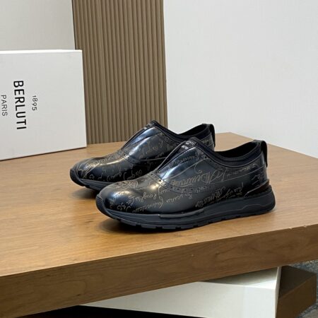 Berluti Hand Polished Cowhide Leather Casual Men's Shoes