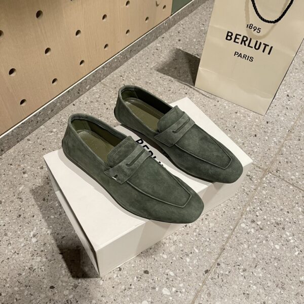 Berluti Men's Comfortable Lambskin Lorenzo Drive Loafers - Image 2