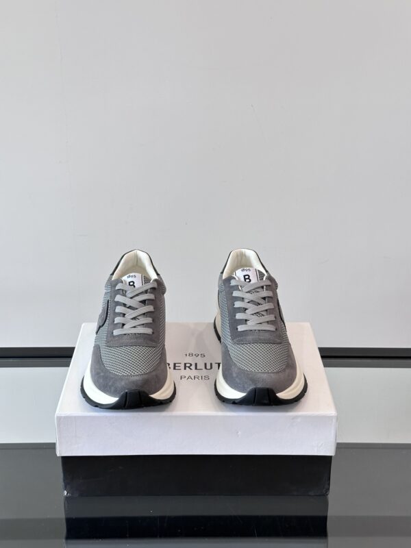 Berluti Low Cut Casual Cowhide Leather Men's Sneakers - Image 3