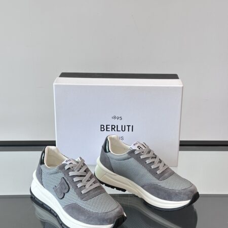 Berluti Low Cut Casual Cowhide Leather Men's Sneakers