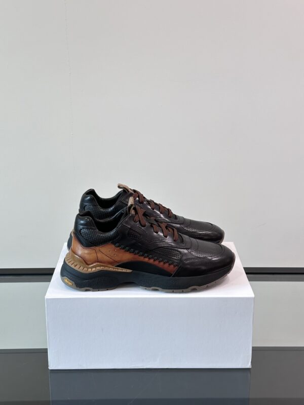 Berluti Low Cut High Quality Cowhide Leather Casual Sneakers - Image 2