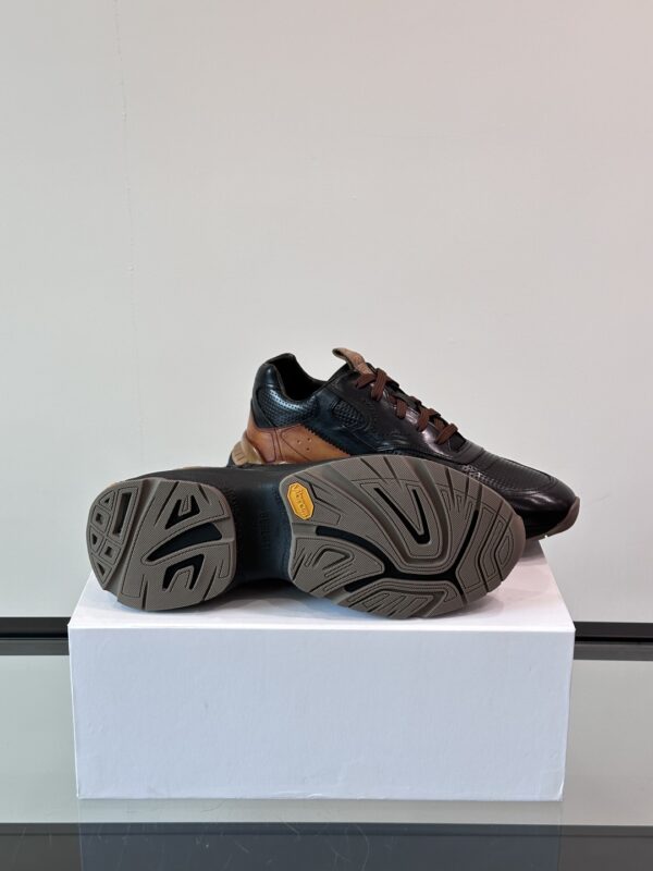 Berluti Low Cut High Quality Cowhide Leather Casual Sneakers - Image 9