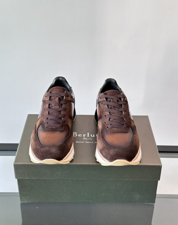 Berluti Cowhide Leather High End Men's Casual Sneakers - Image 3