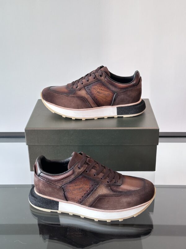 Berluti Cowhide Leather High End Men's Casual Sneakers - Image 5