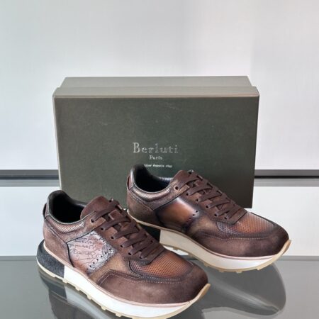 Berluti Cowhide Leather High End Men's Casual Sneakers