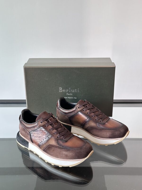 Berluti Cowhide Leather High End Men's Casual Sneakers
