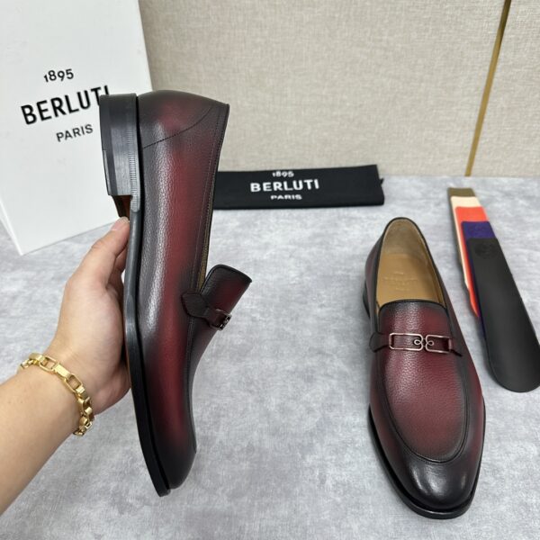 Berluti Handmade Premium Cowhide Leather Men's Dress Shoes - Image 5