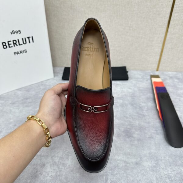 Berluti Handmade Premium Cowhide Leather Men's Dress Shoes - Image 6