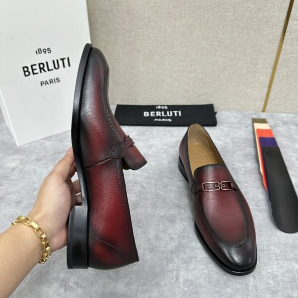 Berluti Handmade Premium Cowhide Leather Men's Dress Shoes - Image 7