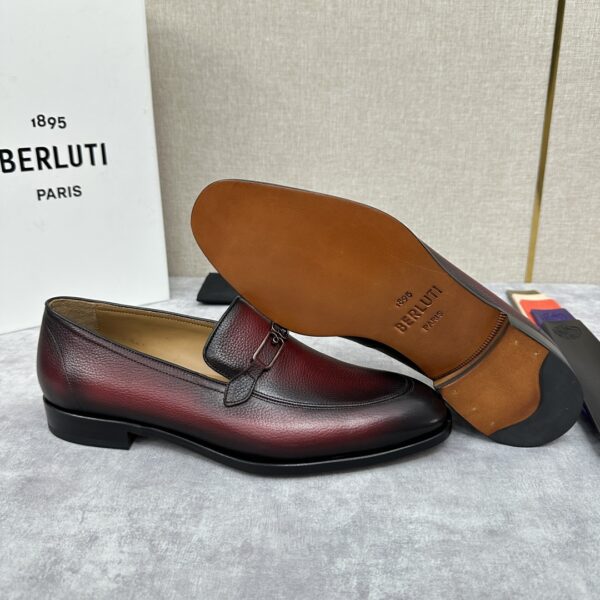 Berluti Handmade Premium Cowhide Leather Men's Dress Shoes - Image 9