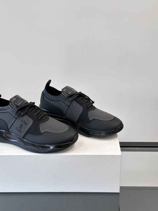 Berluti Shadow Knitted Fabric Men's Sports Shoes - Image 7