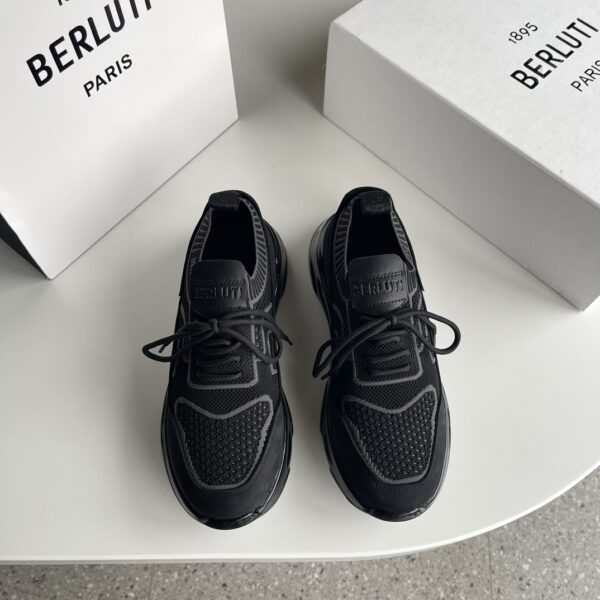 Berluti Flyknit Paired With Cowhide Leather Men's Sports Shoes - Image 2