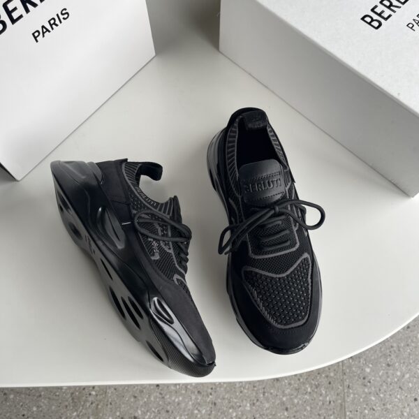 Berluti Flyknit Paired With Cowhide Leather Men's Sports Shoes - Image 3