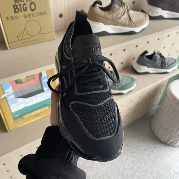 Berluti Flyknit Paired With Cowhide Leather Men's Sports Shoes - Image 6
