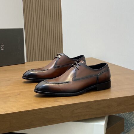 Berluti's New High End Hand Polished Men's Cowhide Leather Shoes