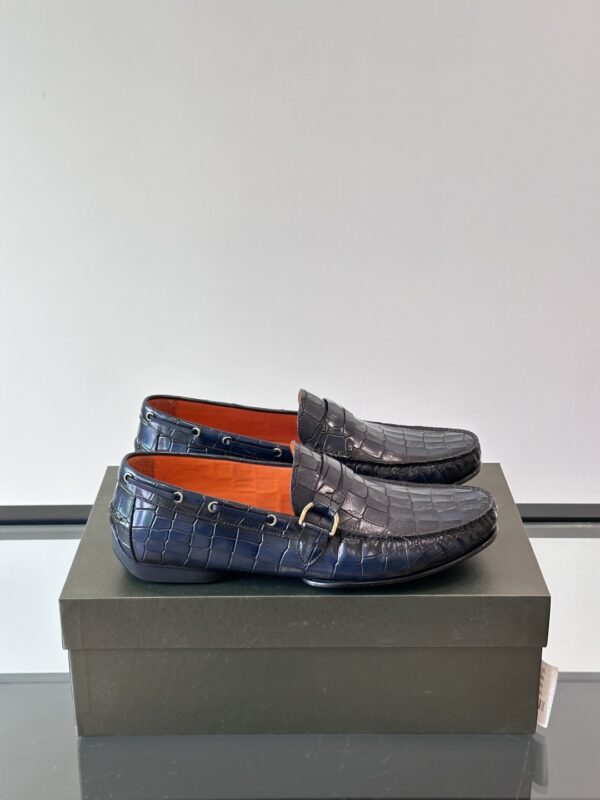 Berluti Handmade Boutique Men's Cowhide Leather Bean Shoes - Image 2