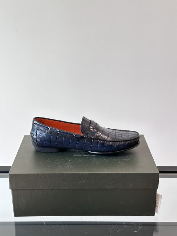 Berluti Handmade Boutique Men's Cowhide Leather Bean Shoes - Image 6