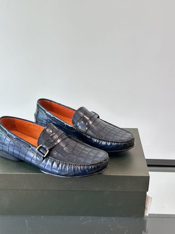 Berluti Handmade Boutique Men's Cowhide Leather Bean Shoes - Image 8