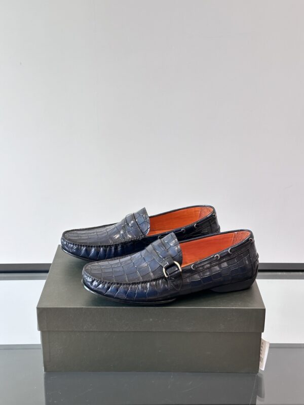 Berluti Handmade Boutique Men's Cowhide Leather Bean Shoes