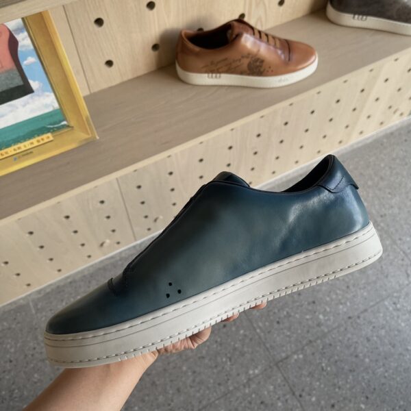 Berluti Playtime Scritto Pattern Men's Low Cut Casual Sports Shoes - Image 7