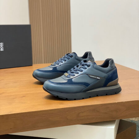 Boss Men's Cowhide Leather Casual Comfortable Sports Shoes