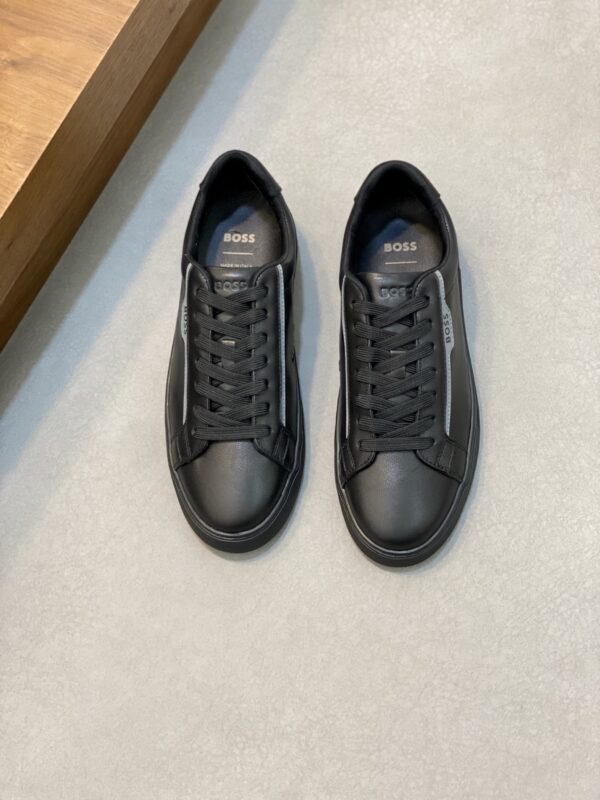 Boss Men's Cowhide Leather Casual Sports Shoes - Image 2