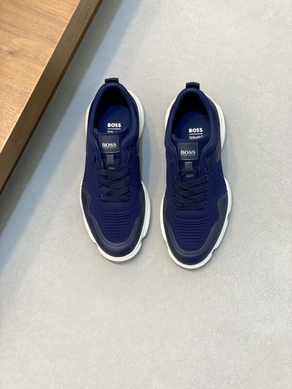 Boss Men's Logo Printed Knitted Sports Shoes - Image 2