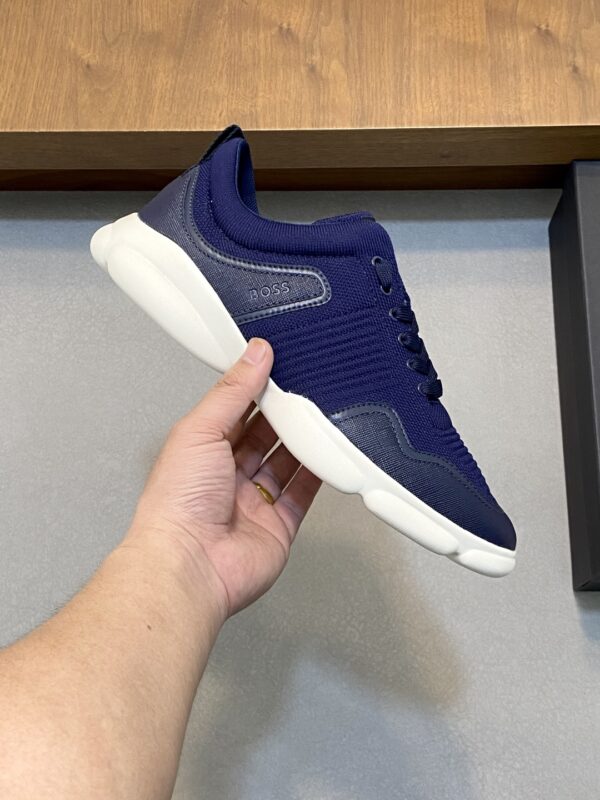 Boss Men's Logo Printed Knitted Sports Shoes - Image 4