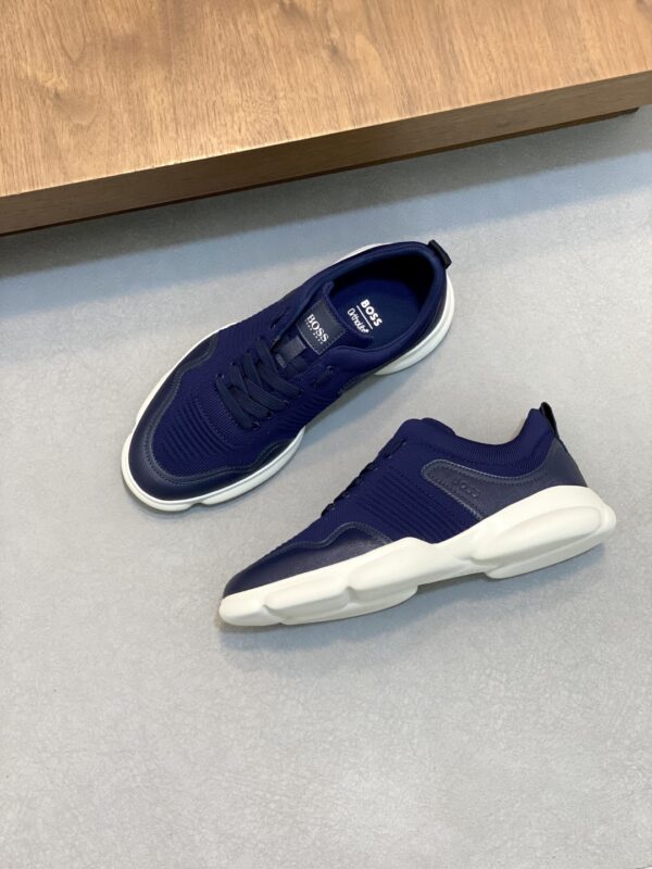 Boss Men's Logo Printed Knitted Sports Shoes - Image 5