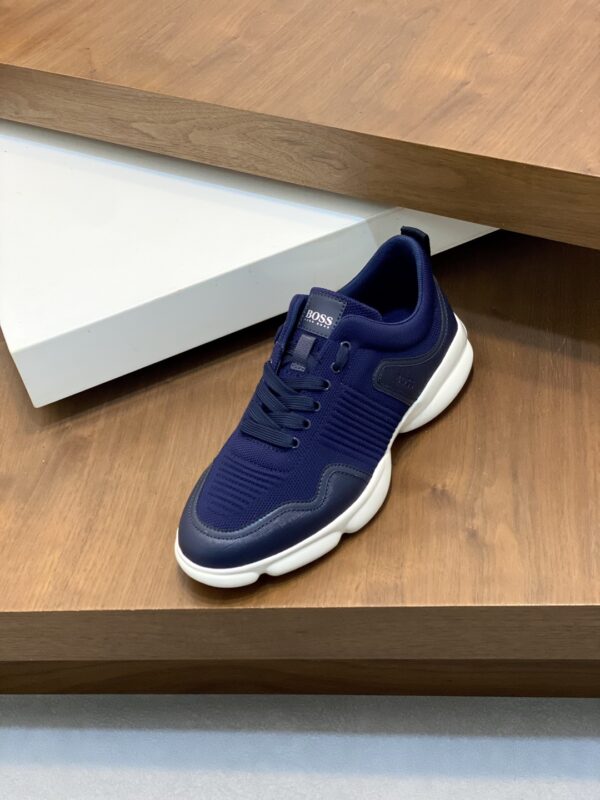 Boss Men's Logo Printed Knitted Sports Shoes - Image 6