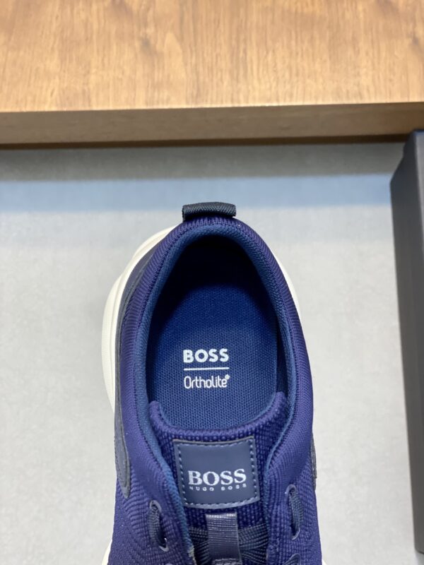 Boss Men's Logo Printed Knitted Sports Shoes - Image 7