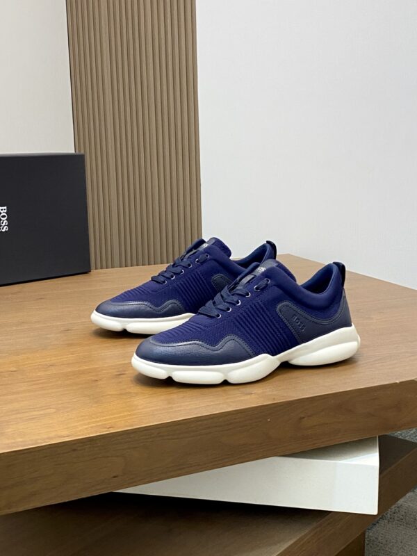 Boss Men's Logo Printed Knitted Sports Shoes
