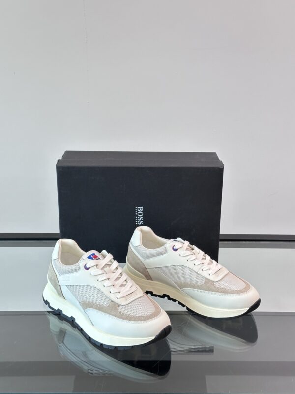 Boss Men's Good Quality Cowhide Leather Casual Sports Shoes