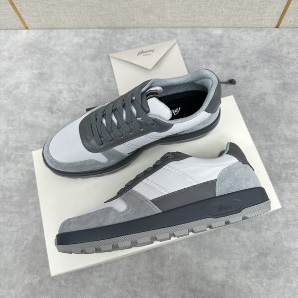 Brioni Crossing Men's Cowhide Leather Casual Sports Shoes - Image 4