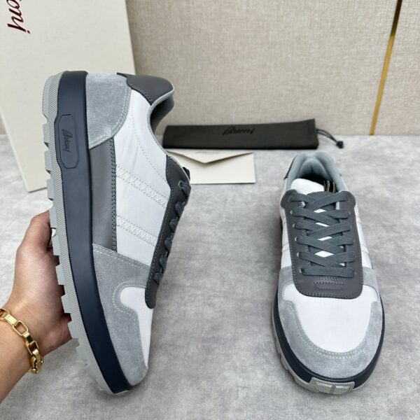 Brioni Crossing Men's Cowhide Leather Casual Sports Shoes - Image 5