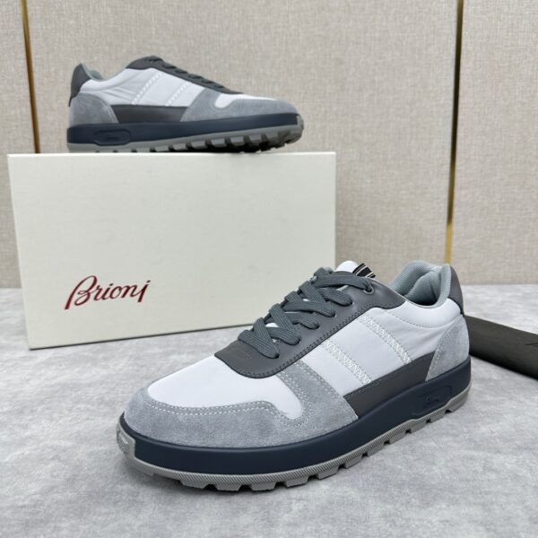 Brioni Crossing Men's Cowhide Leather Casual Sports Shoes - Image 7