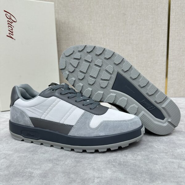 Brioni Crossing Men's Cowhide Leather Casual Sports Shoes - Image 8