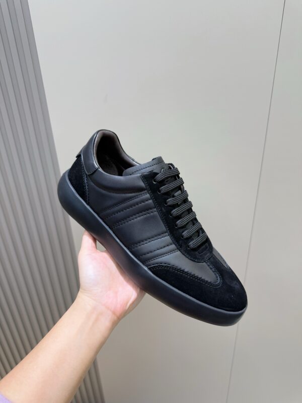 Brioni Cowhide Leather Contrasting Casual Sports Shoes - Image 5