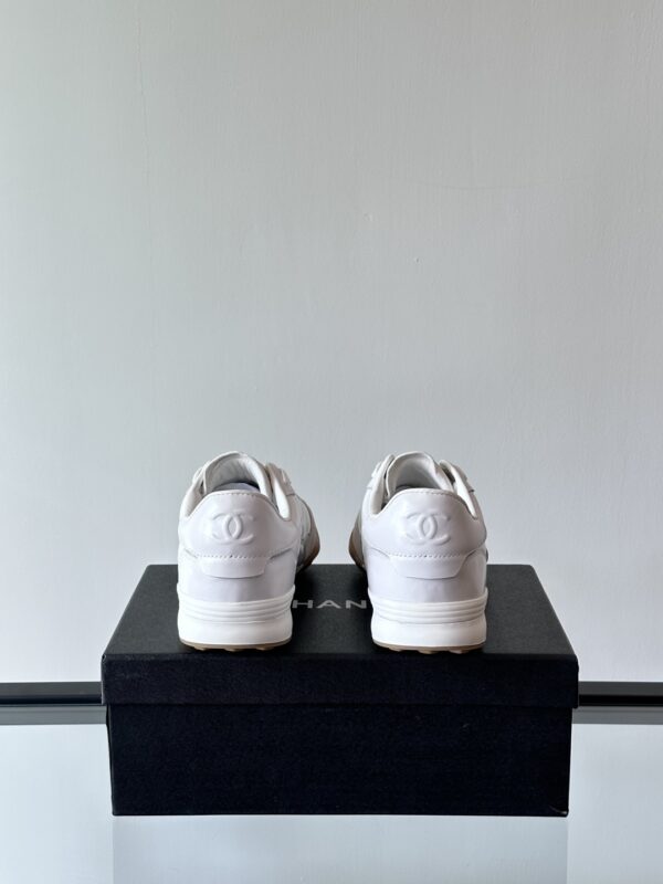 Chanel Panda Colored Light Diamond Grid Tennis Shoes - Image 8