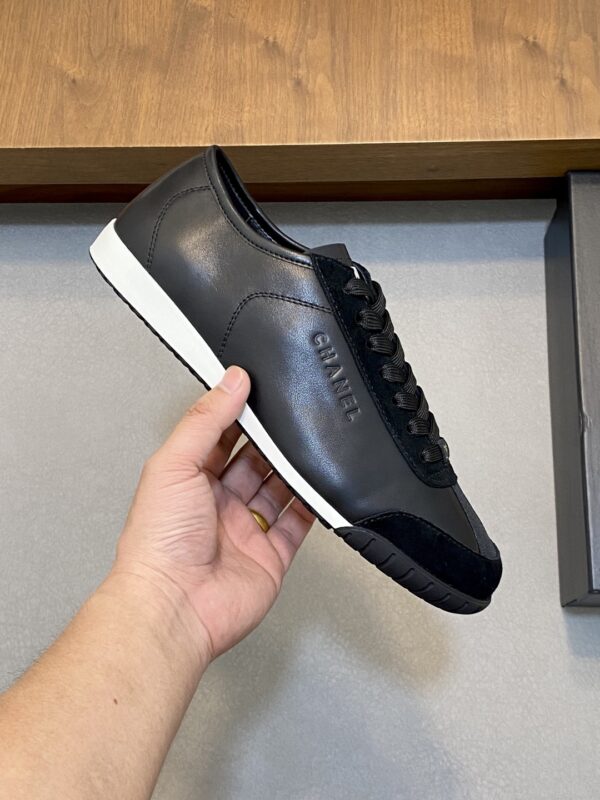 Chanel Men's Cowhide Leather 23C Panda Sports Shoes - Image 4