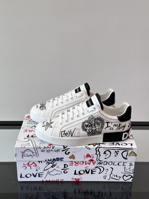 Dolce & Gabbana New Men's Cowhide Leather Casual Sports Shoes - Image 4