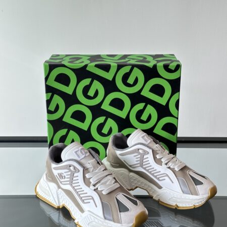 Dolce & Gabbana Cowhide Splicing Breathable Fabric Casual Sports Shoes