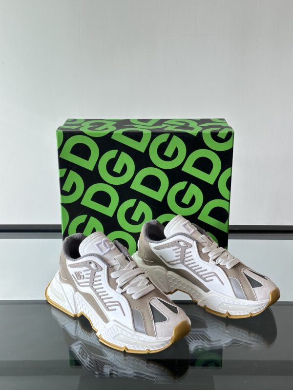 Dolce & Gabbana Cowhide Splicing Breathable Fabric Casual Sports Shoes