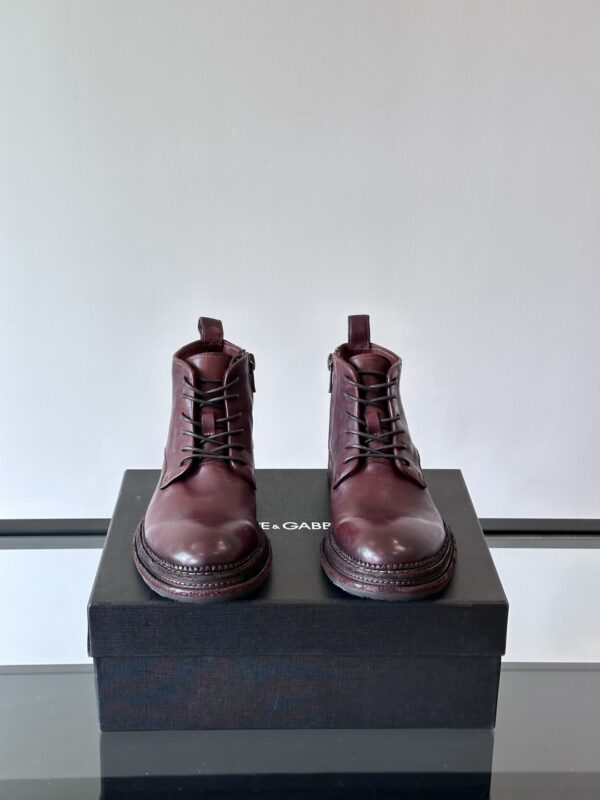 Dolce & Gabbana Heavy Industry Water Washed Horse Leather Shoes - Image 3
