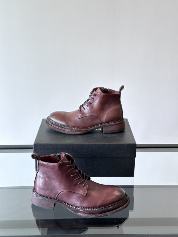 Dolce & Gabbana Heavy Industry Water Washed Horse Leather Shoes - Image 5