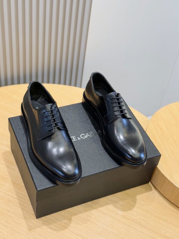 Dolce & Gabbana Michelangelo Series Cowhide Leather Derby Shoes - Image 2