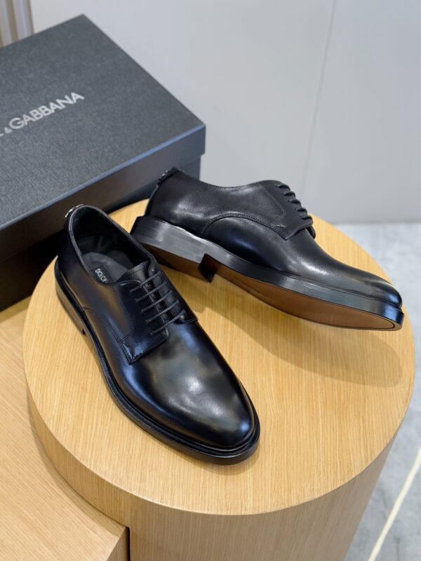 Dolce & Gabbana Michelangelo Series Cowhide Leather Derby Shoes - Image 3